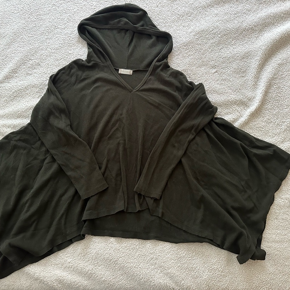 Altar'd State Olive Green Hooded Lightweight Pullover